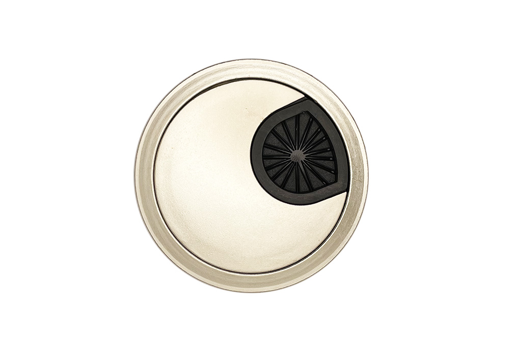 pasacable 60mm satin niquel