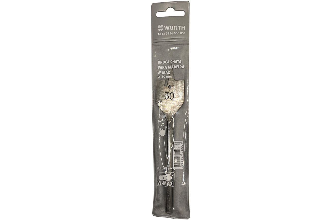 broca plana 30 mm