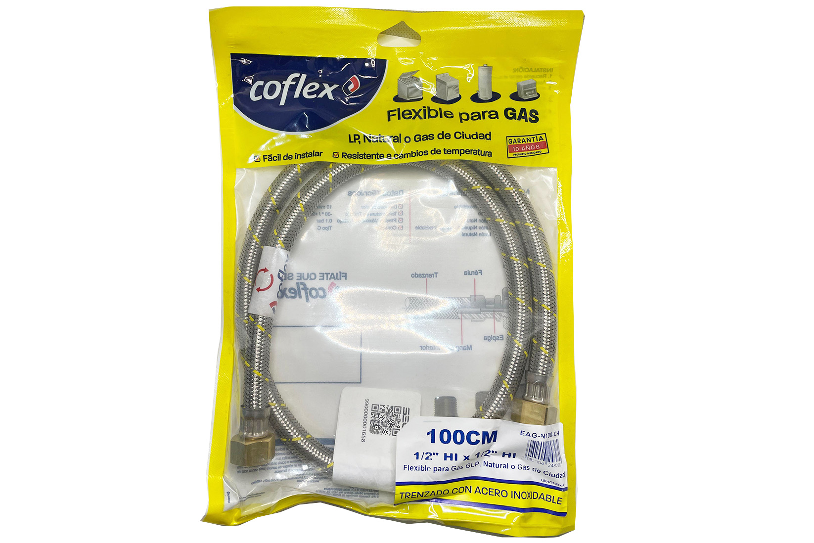 flexible acero 1/2 x15/1xc25 t.plastica