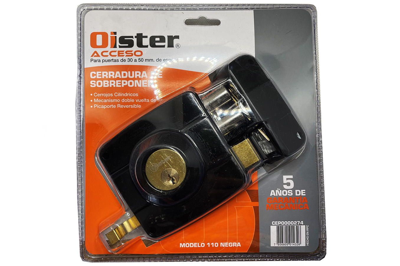 cerradura oister 110n  puerta calle